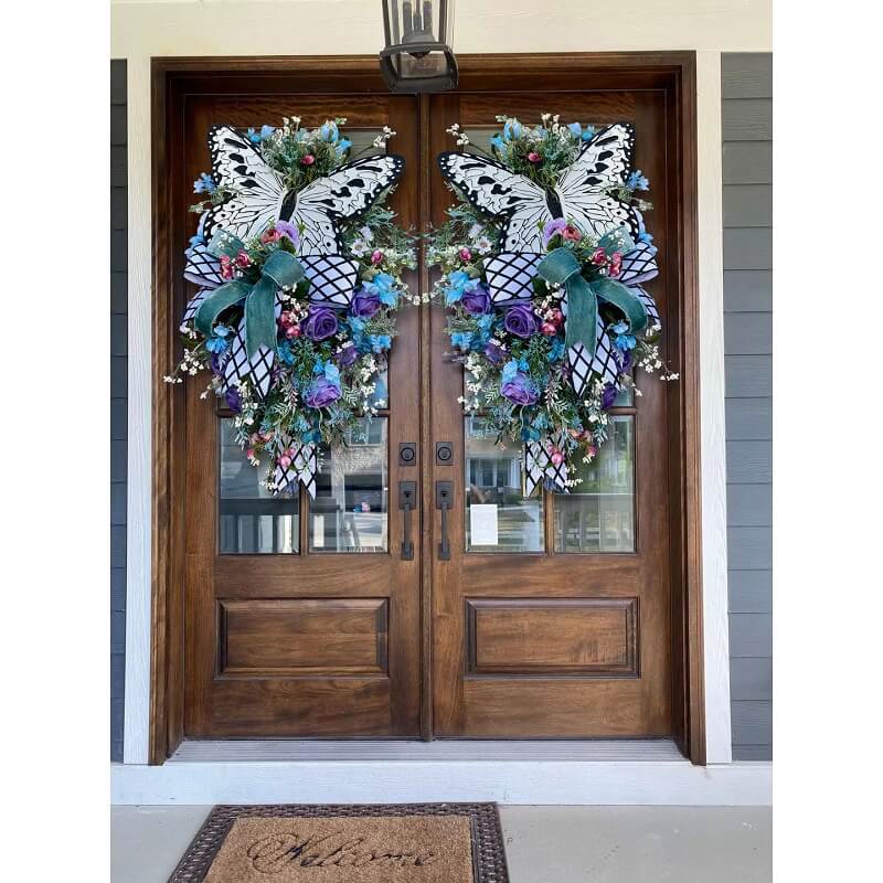 Spring Front Door Swag - Rustic Home Decor Wreath