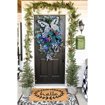 Spring Front Door Swag - Rustic Home Decor Wreath