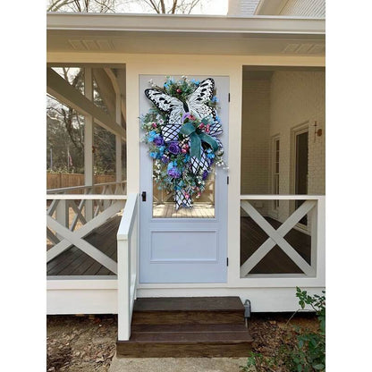 Spring Front Door Swag - Rustic Home Decor Wreath