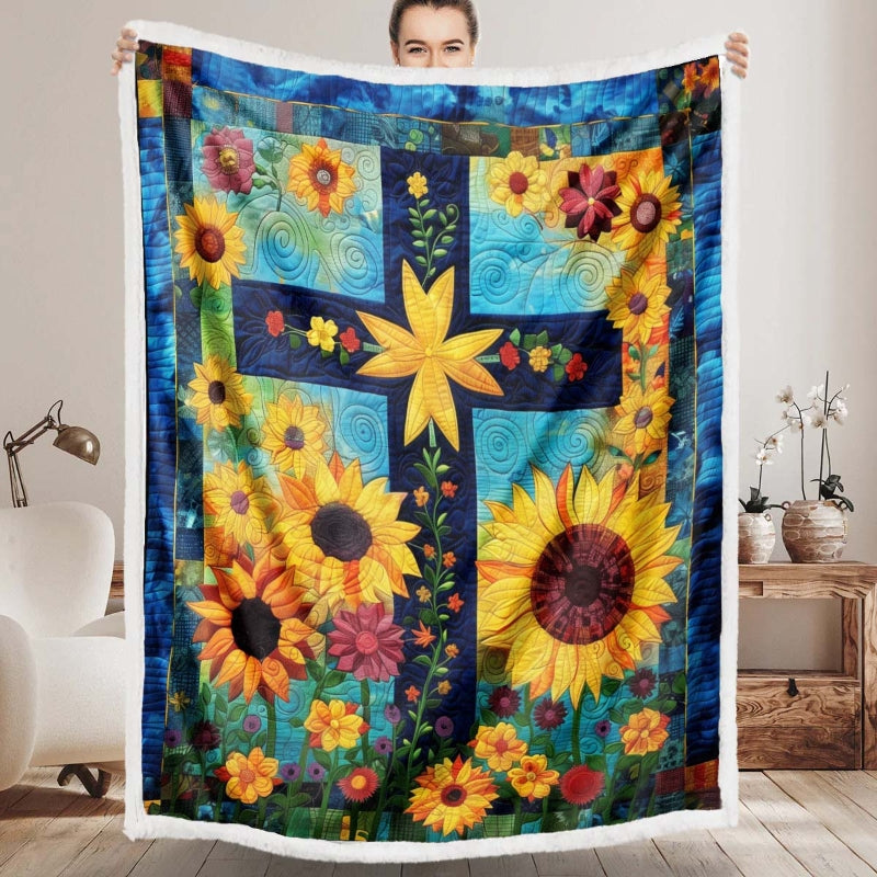 Sunlit Cross Blanket - D246 - Premium Blanket