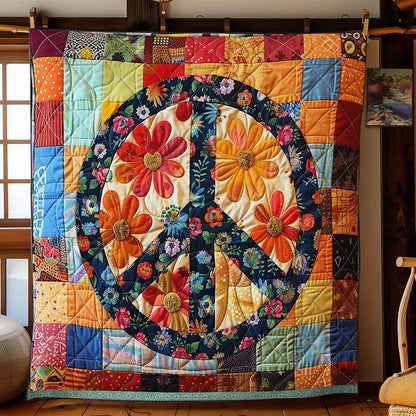 Trippy Hippie Sign Blanket - D250 - Premium Blanket