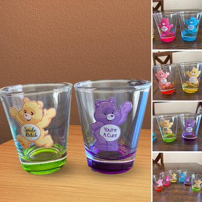 Swear Bears Shot Glasses - 6 Pieces