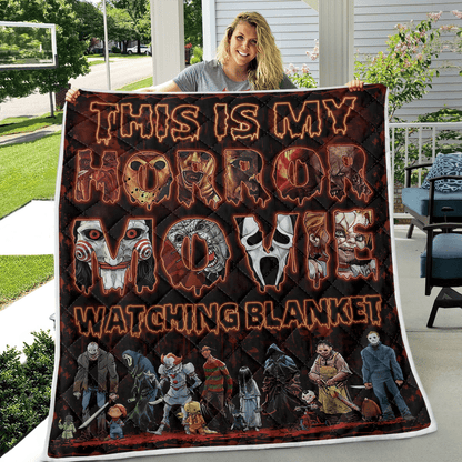 This Is My Horror Movie Watching Blanket - Halloween Quilt, Blanket