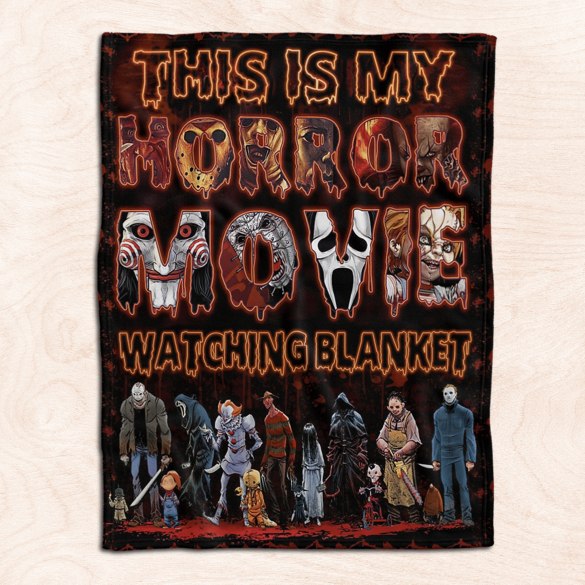 This Is My Horror Movie Watching Blanket - Halloween Quilt, Blanket