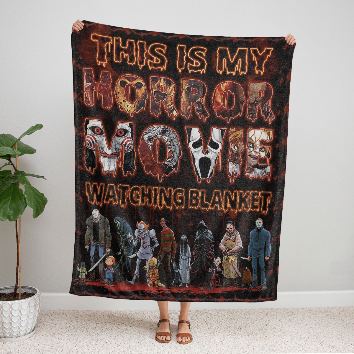 This Is My Horror Movie Watching Blanket - Halloween Quilt, Blanket