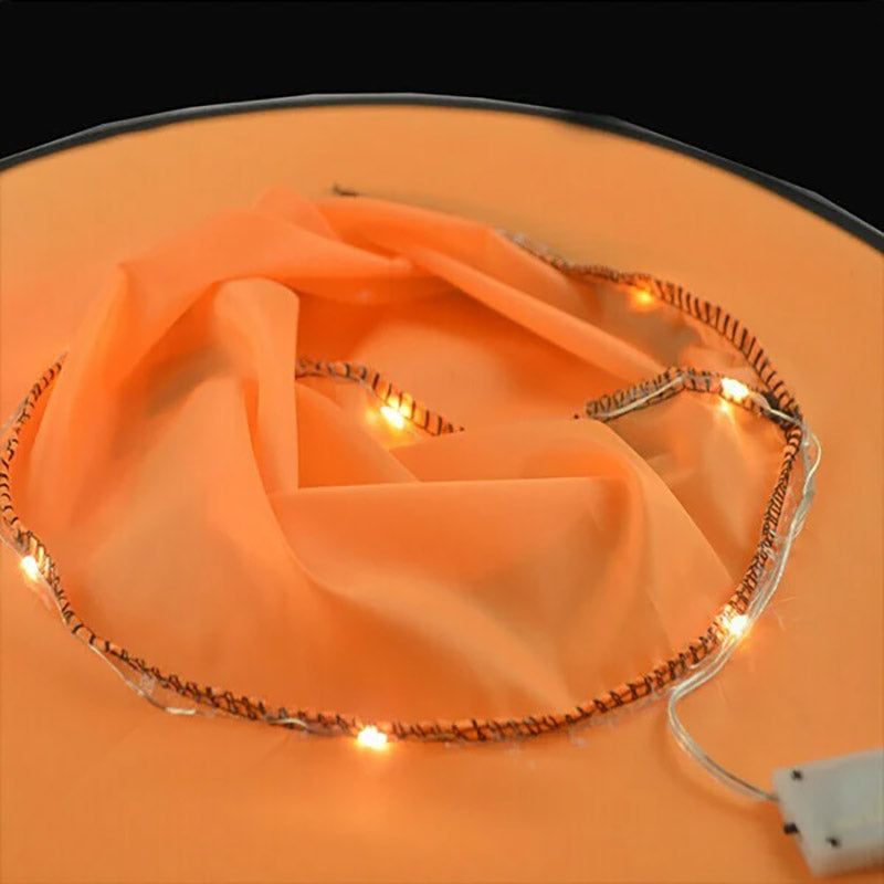 Glowing Witch Hat Decorations - 2 in 1 Hanging/Wearable