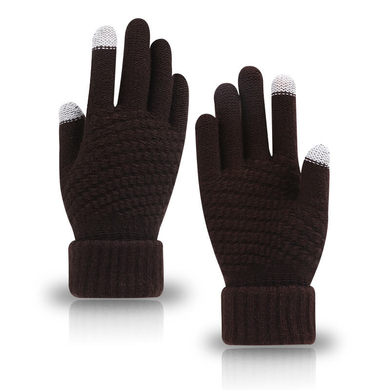 Women's Winter Touchscreen Gloves Warm Fleece Lined Knit Gloves