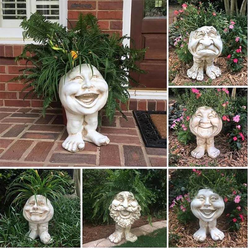 Muggly's The Face Statue Planter