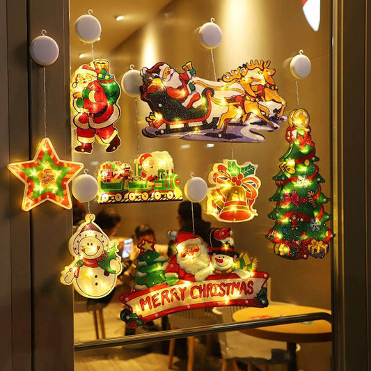 Christmas Window Hanging Lights