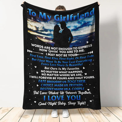 To My Girlfriend - From Boyfriend - F229 - Premium Blanket