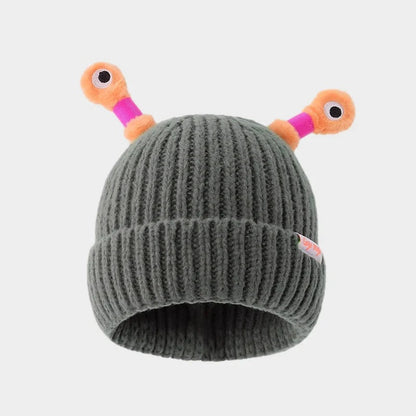 Winter Parent-Child Cute Glowing Little Monster Knit Hat