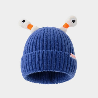 Winter Parent-Child Cute Glowing Little Monster Knit Hat