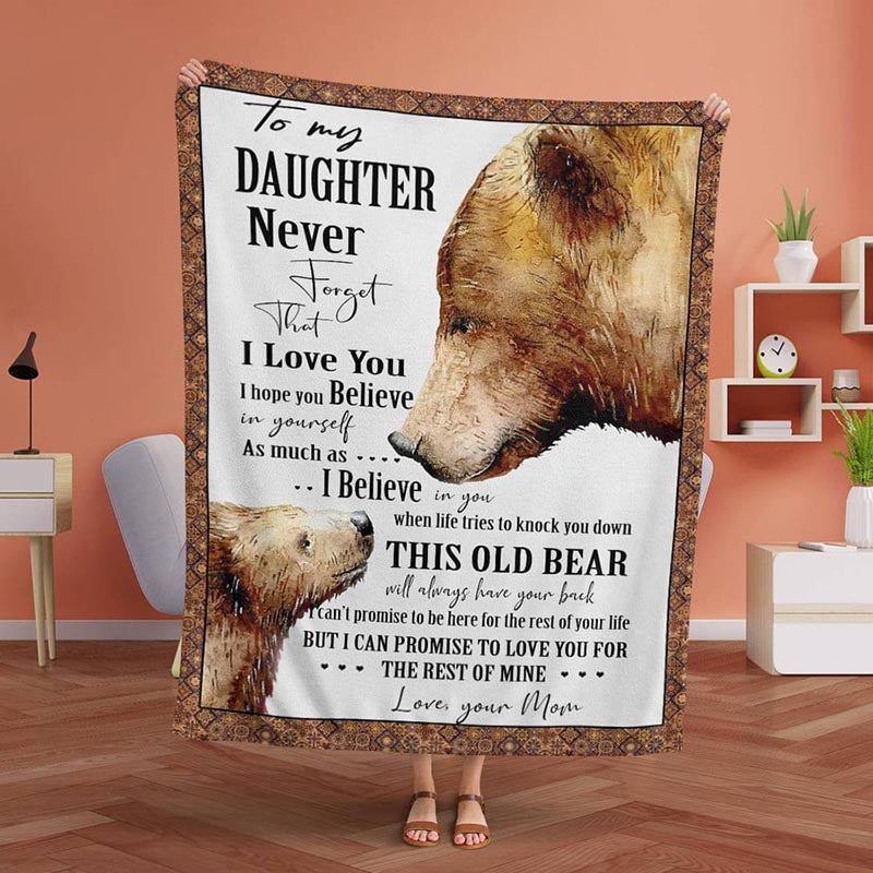 To My Daughter - From Mom - A934 - Premium Blanket