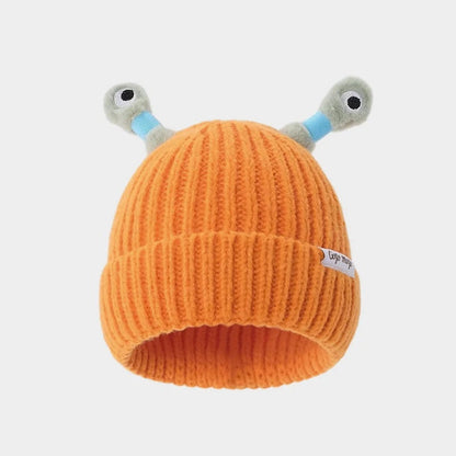 Winter Parent-Child Cute Glowing Little Monster Knit Hat