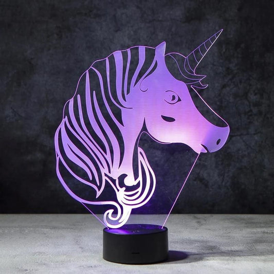 Unicorn 3D Illusion Lamp