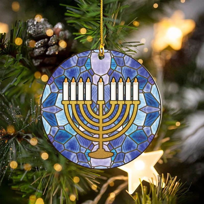 Christmas Hanukkah Acrylic Ornament