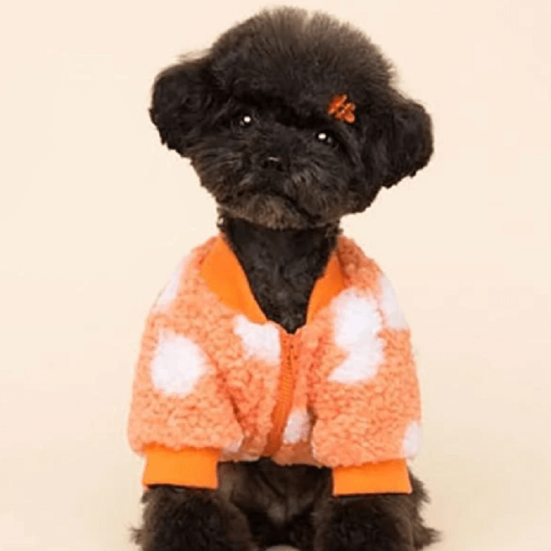 Winter Sales-Warm Fleece Polka Dog Sweater