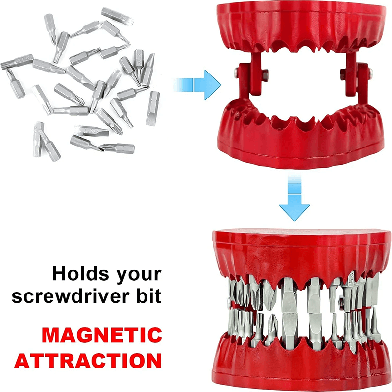 Denture Drill Bit Holder with 28 Bits Set