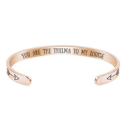 "You Are The Louise To My Thelma" & "You Are The Thelma To My Louise" Bracelet