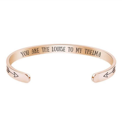 "You Are The Louise To My Thelma" & "You Are The Thelma To My Louise" Bracelet