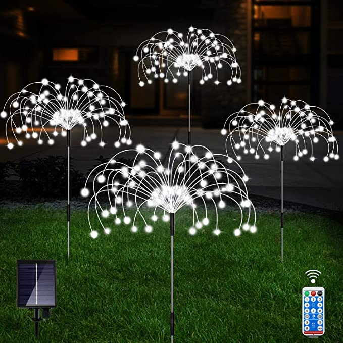 Waterproof Solar Garden Fireworks Lights