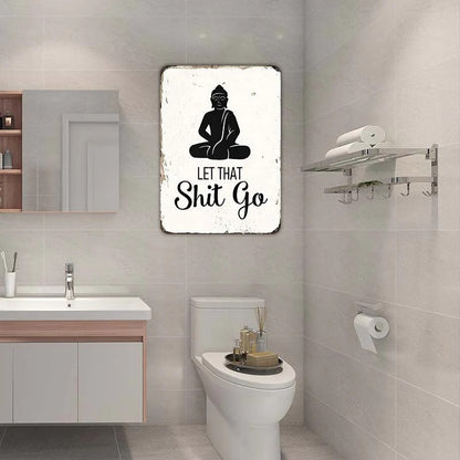 Meditation Room Buddha Religious Yoga Wall Decor Vintage Hippie Bathroom Decor