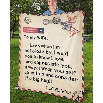 To My Wife - From Husband - A325 - Premium Blanket