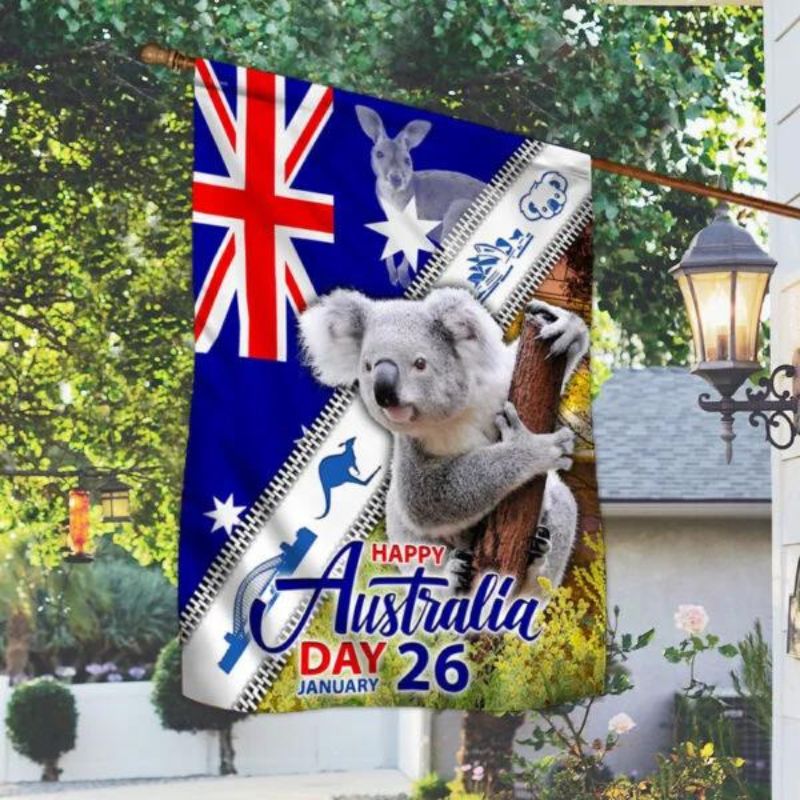 Koala Australia Flag Happy Australia Day
