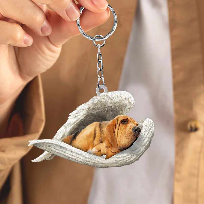 Sleeping Angel Acrylic Keychain Bloodhound