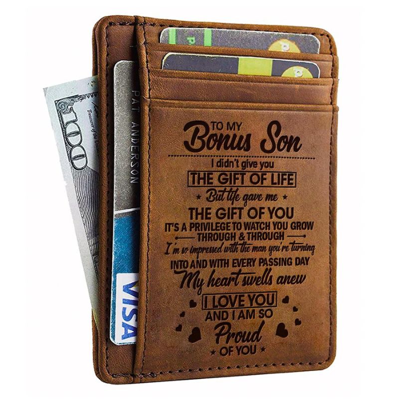 To My Bonus Son - I Didn't Give You The Gift Of Life - Card Wallet