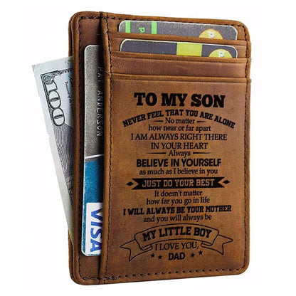 Dad To Son - Just Do Your Best - Card Wallet