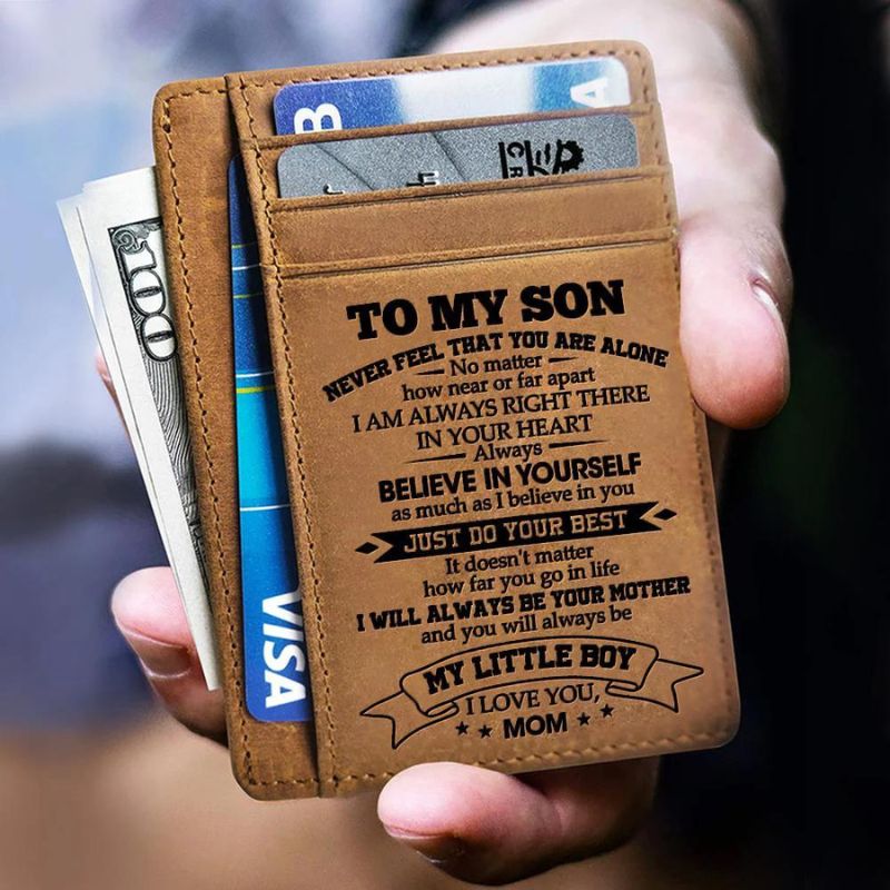 Mom To Son - Just Do Your Best - Card Wallet