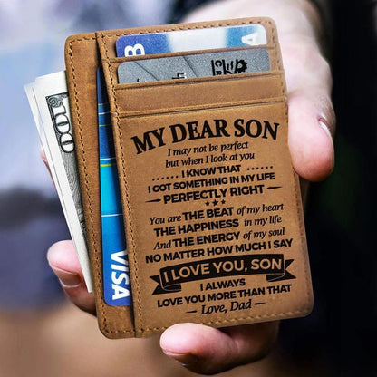 To My Dear Son - The Energy Of My Soul - Card Wallet