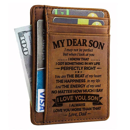 To My Dear Son - The Energy Of My Soul - Card Wallet
