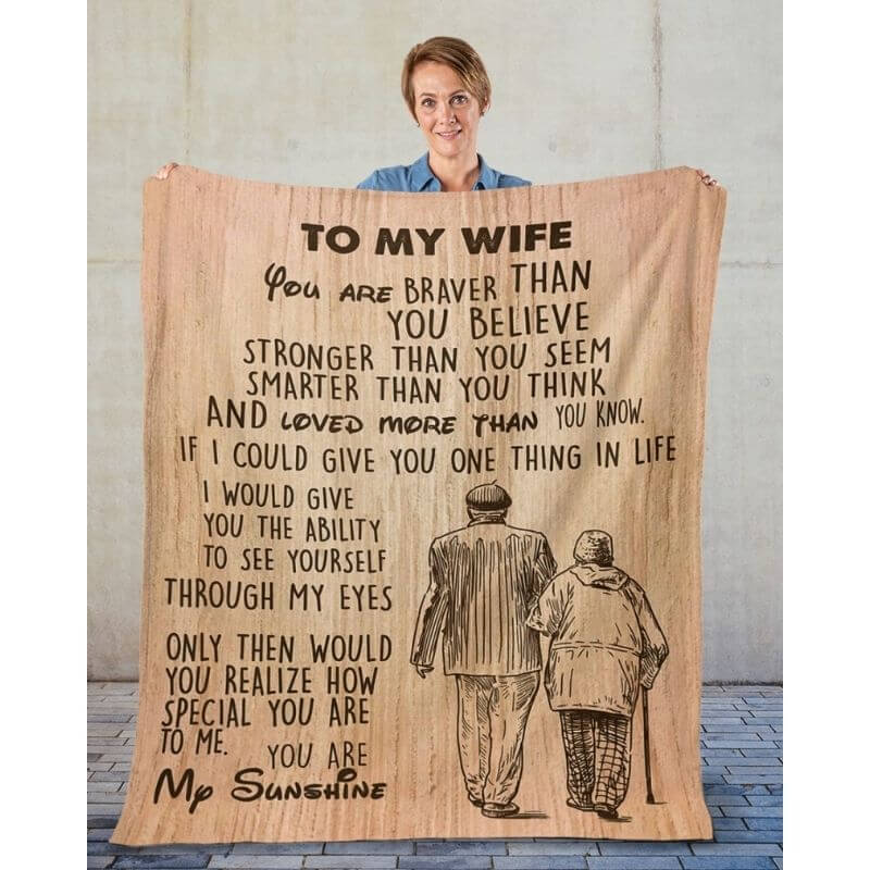 To My Wife - From Husband - Coupleblanket - F024 - Premium Blanket