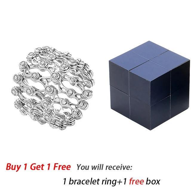 【Buy 1 Get 1 Free】Creative S925 Silver Ring, Bracelet And Puzzle Jewelry Box