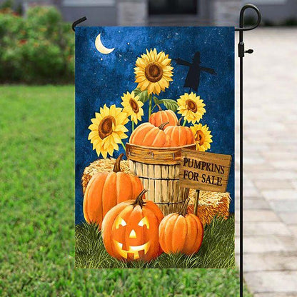 Pumpkins for Sale - Sunflowers Flag