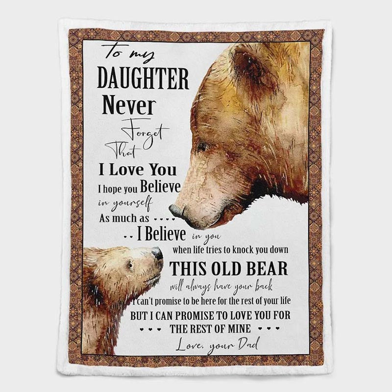 To My Daughter - From Dad - A934 - Premium Blanket
