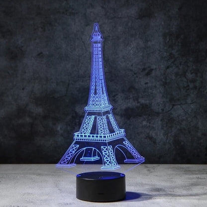 Eiffel Tower 3D Illusion Lamp