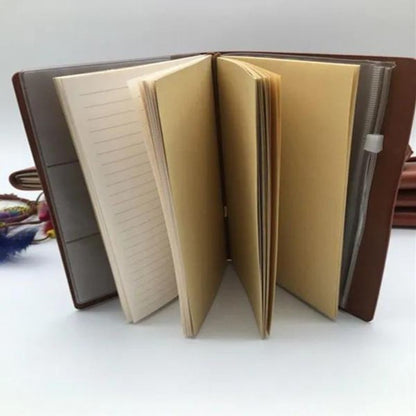 Grandma To Grandson - Enjoy The Ride - Engraved Leather Journal Notebook