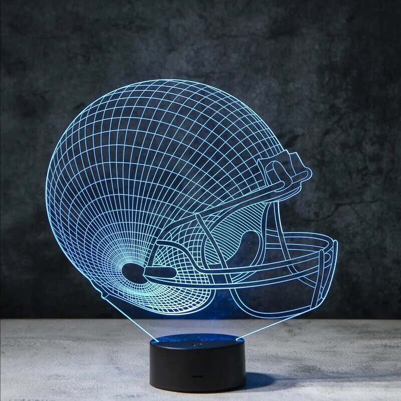 Football Helmet 3D Illusion Lamp