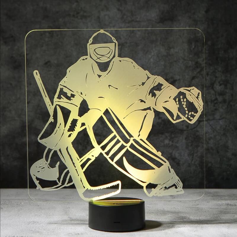 Hockey Goalie 3D Illusion Lamp