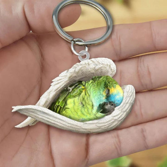 Sleeping Angel Acrylic Keychain Parrot SA239