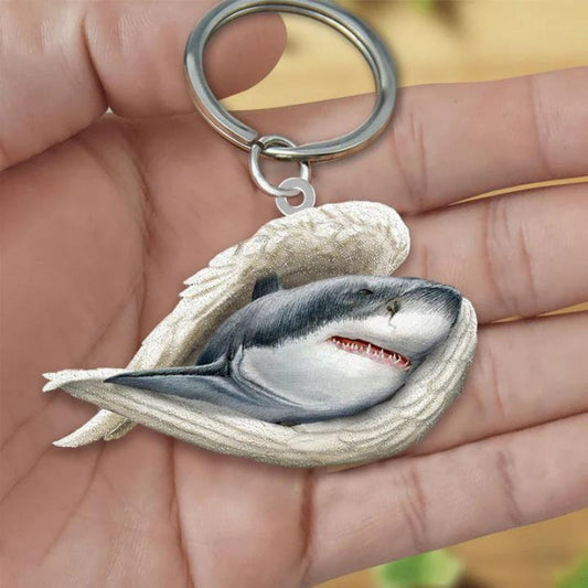 Sleeping Angel Acrylic Keychain Shark SA246