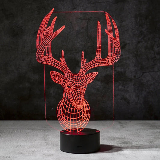 Reindeer 3D Illusion Lamp