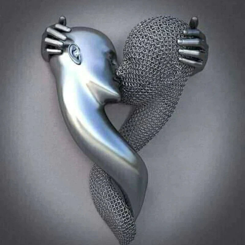 Love Heart Gray - 3D Art Wall💞The Most Romantic Way to Express Your Love💞