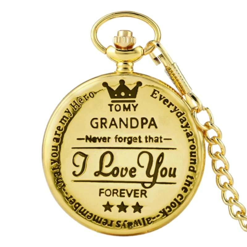 To My Grandpa - Vintage Pendant Pocket Watch