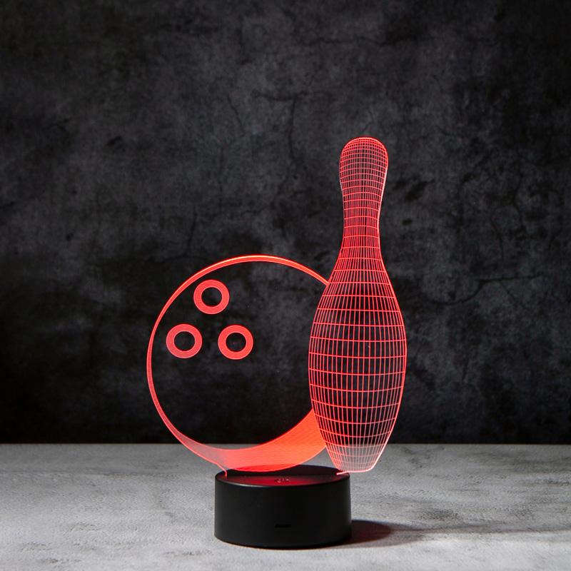 Bowling 3D Illusion Lamp