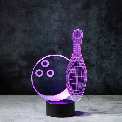 Bowling 3D Illusion Lamp