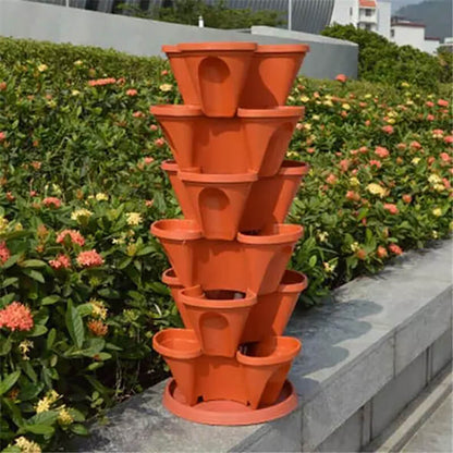 Stand Stacking Planters Strawberry Planting Pots